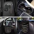 thumbnail image 3 of Jeiento American Flag 12 PCS Car Seat Cover Full Set, with Steering Wheel Cover Seat Belt Strap Cover Trash Cans Cup Coaster Keychain Air Vent Storage Bag 4Th of July Car Decor Universal Fit, 3 of 7