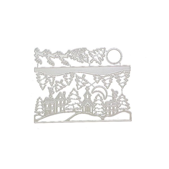 Christmas Snowman Elk Metal Die Cuts Embossing Paper Cards Template Decor Diy
