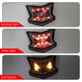 thumbnail image 3 of LED Brake Turn Signals Taillight For Kawasaki Z650 Ninja 650 Z900 17-19 Silver, 3 of 9