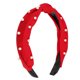 thumbnail image 1 of Diadema de Satén Anudado Perla Unique Bargains Rojo 1.1 Pulgadas Ancho, 1 of 7