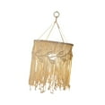 thumbnail image 4 of DOLITY Macrame Lamp Shade Boho Ceiling Light Cover Chic Handwoven Hanging Pendant Light Height 65cm, 4 of 9