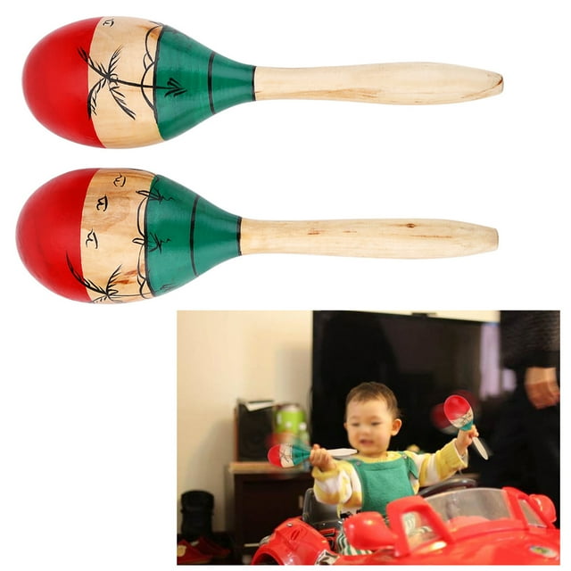 Instrument Toy Maracas, Kids Maracas, 1 Pair For Practicing For Performance For Christmas Present For Teaching Supplies
