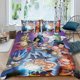 thumbnail image 2 of Dragon Ball Conjunto de sábanas temático, trío de piezas, cómodo y amigable con la piel, diseño único, regalo de decoración para el hogar para familiares, amigos y fans,140cm *210cm, 2 of 6