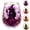 #Purple-05, variant on Autumn Harvest Witch Stemless Drinking Glasses, Artisanal Fantasy Glassware Collection, Forest Witch Gold Rim Glass Cups for Iced Coffee Cocktails Juice, Home Decor Gift for Witch Enthusiasts(Purple)
