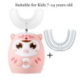 thumbnail image 3 of Cepillo de dientes eléctrico sónico inteligente para niños, con forma de U, 360 grados, automático, con bonito patrón de dibujos animados, 3 of 5