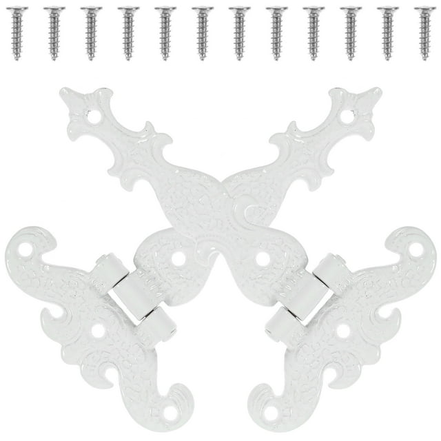 CTIRCHIU Petites Charnières en Fer Blanc pour Bois 2 Pcs Adaptées pour Matériel de Portail Extérieur