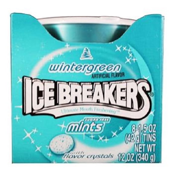 Ice Breakers, Mints Wintergreen Can, Count 8 (1.5 oz) - Mints / Grab Varieties & Flavors