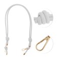 thumbnail image 3 of Unique Bargains 1 Pc Fashionable Handbag Strap for Office White PU Metal, 3 of 4