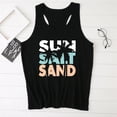 thumbnail image 4 of Women Summer Tops Women Racerback Tank Top Summer Casual Loose Fit Tops Camisole Workout Tanks Vacation Beach Shirts Cardigan Shorts Set Little Boy Blank Muscle Compression Long Deer for White M, 4 of 4