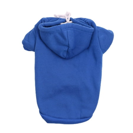 comerut Pet Sweatshirt Solid Color Keep Warmth Soft Texture Fashion Pet Hoodie Costume for Autumn