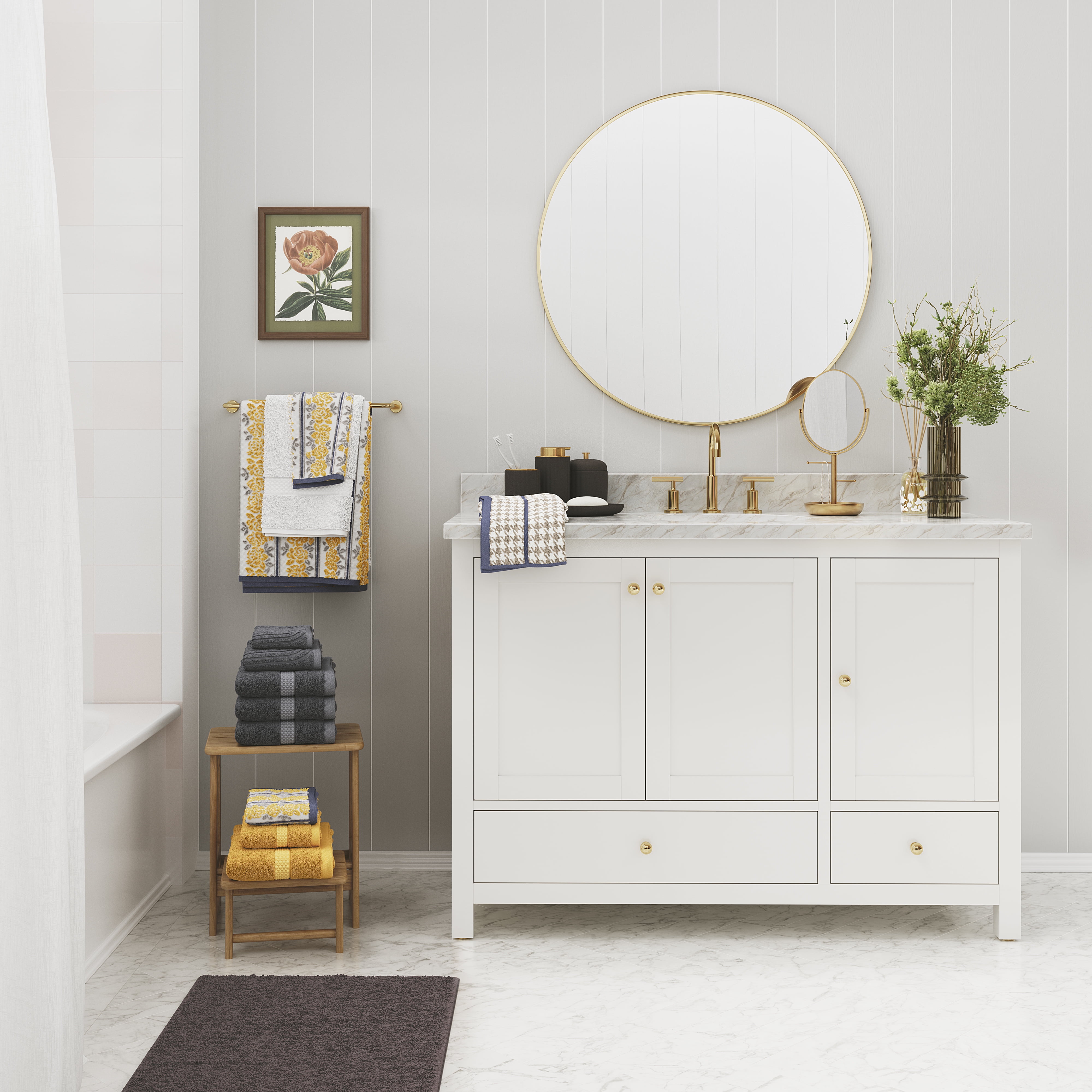 Beautiful By Drew Barrymore Bathroom Canister- Dark Gray