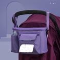thumbnail image 4 of Organizador de cochecito con portavasos aislados, correas de almacenamiento de pañales, bolsillos para teléfono, diseño , apto para todos los Baoblaze Organizador de cochecito, 4 of 8