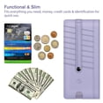 thumbnail image 2 of Tarjetero FINTIE Slim con bloqueo RFID, color lila, 2 of 8