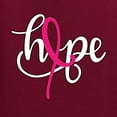 thumbnail image 2 of Wild Bobby, Hope Breast Cancer Ribbon, Breast Cancer Awareness, Front and Back Mens Long Sleeve Shirt, Maroon, Medium, 2 of 4