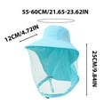 thumbnail image 3 of Cadorn 1 PCS Beekeeping Head Net Hat, Lightweight Breathable Sky Blue Insect Mesh, Protective Face Cover for Outdoor Camping Gardening Hiking Gear Accessories, 3 of 4