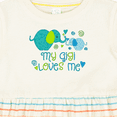 thumbnail image 4 of Inktastic My Gigi Loves Me Cute Elephants Girls Baby Dress, 4 of 5