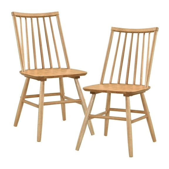 Lexicon Pratter Asian Hardwood Dining Room Side Chair-set of 2 in Natural oak