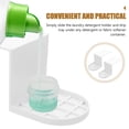 thumbnail image 4 of 2 piezas de portavasos para detergente para ropa, dispensador de jabón líquido suavizante de telas de 5 l, colector de goteo, ABS blanco, 4 of 6