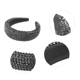 thumbnail image 3 of Diadema ancha con diamantes de imitación y cristales brillantes para mujer, diadema para fiesta, accesorios para el cabello, 3 of 5