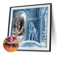 thumbnail image 2 of Cuadros Decorativos 5D bricolaje completo taladro diamante pintura lobo mujeres punto de cruz bordado Kit Likrtyny embutido en tela, 2 of 4