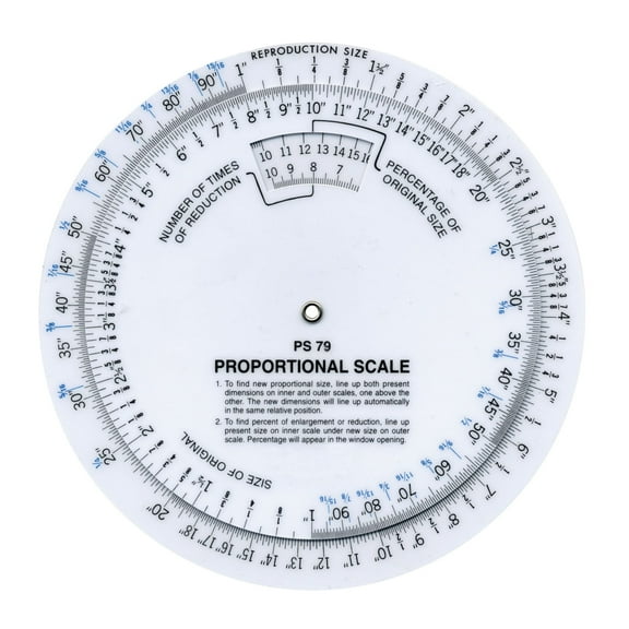 C-Thru Circular Proportional Scale, 6 in