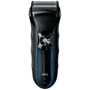 Braun Series 3 350cc Men's Electric Foil Shaver / Electric Razor with Charging Station, Black/Blue