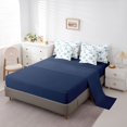 thumbnail image 5 of Feelyou Kawaii Music Shark Bedding Comforter Set for Kids Boys Girls, Striped Animal Full Bedding Set, White Blue, Blue Reversible, 7 Pieces, 5 of 7