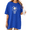 Blue, variant on COZYMY Women's Cottagecore Skull Graphic Short Sleeve Shirt Soft Cotton Black Crewneck Summer Tee