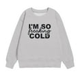 thumbnail image 6 of Baby Boy Sweatshirt Girls Crewneck Oversized Sweatshirt Kids Fashion Long Sleeve Pullover Tops 1-12 Years Baby Girl Pullover Gray 7-8T, 6 of 6