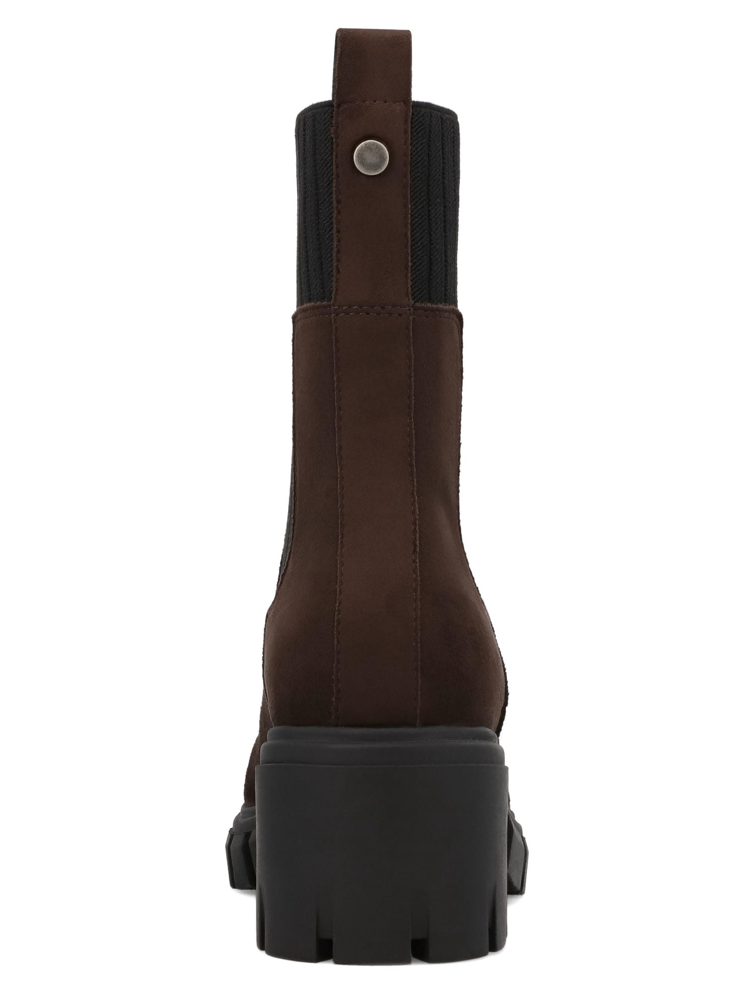 MIA Too Women's Isabeau Knit Gore Lug Sole Chelsea Boot