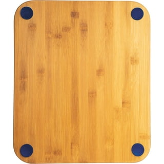 Mixed Wood Cutting Board with Integrated Bowl Scoop