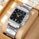 thumbnail image 4 of Reloj de cuarzo para hombre con indicador de fecha – Reloj de pulsera de acero inoxidable para negocios, resistente al agua para uso diario, reloj analógico de moda para la oficina o uso casual., 4 of 6
