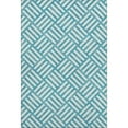thumbnail image 2 of Addison Rugs Mayfield Washable Transitional Squares Teal Rectangle Rug, 5' x 7'6", 2 of 6