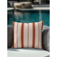 thumbnail image 4 of Outdoor Pillows Waterproof, Red Striped Bedding Throw Pillows with Insert for Couch Sofa Bed, Modern Minimalist Stripes Farmhouse 18x18 Inch Pillowcases Decorative Camping Patio Pillow Set of 1, 4 of 8