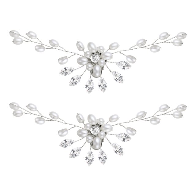 MasteelfCA 2pcs Decorative Shoe Clips Bridal Shoe Decorations Wedding Party Shoe Clips Pearl Shoe Clips for Women Ladies