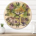 thumbnail image 2 of Designart 'Impression of Rustic Cottage In The Woods' Traditional Wood Wall Clock, 2 of 5