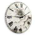 thumbnail image 5 of DesignArt Indigold Grey Peonies I Large Wall Clock, 5 of 5