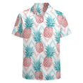 thumbnail image 5 of Camisas casuales con estampado floral de tortuga para hombres, ropa, camisa hawaiana con estampado 3D, camisetas Y2k de manga corta, ropa kawaii, blusa con solapa, 5 of 5