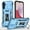 Lightblue, variant on Case for Samsung Galaxy A25,Decase Heavy Duty Phone Cover Built-in Slide Anti-Scratch Camera Lens Cover & Magnetic Ring Kickstand,Military Grade Shockproof Case for Galaxy A25,Black