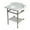 Marble White / Brushed Nickel, variant on Kingston Brass LMS30MBB8 Pemberton 30" Carrara Marble Console Sink with Brass Legs and Shelf (8-Inch, 3-Hole), Carrara Marble White/Brushed Nickel