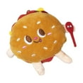 thumbnail image 3 of Juguete con hierba gatera para gatos domésticos, juguete de peluche, entrenamiento para gatos domésticos, accesorios para masticar gatitos resistentes Hamburguesa, 3 of 8