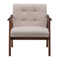 thumbnail image 4 of Convenience Concepts Chaise d'Appoint Take-a-Seat Natalie en Faux Lin Beige, 4 of 11