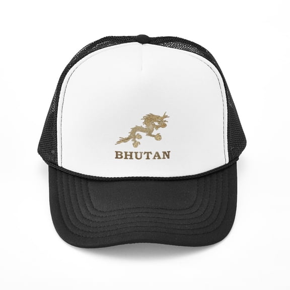 CafePress - Vintage Bhutan - Adjustable Unisex Printed Trucker Hat with Mesh Back