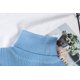 thumbnail image 5 of Suéter De Cuello Alto Para Niños Pequeños Suéter De Punto Para Bebés Suéter Suave Sólido Cálido Suéter De Ganchillo Azul Odeerbi LM103-737, 5 of 9