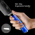 thumbnail image 7 of Japanese Kitchen Knife Set with Beautiful Blue Resin Handle -Chef Knife, Bread Knife, Cleaver Knife, Paring Knife, & More (10-Piece Chef Knife Collection), 7 of 7