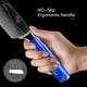 thumbnail image 4 of Cuchillo de Cocina Damasco Acero Láser Cuchillos de Chef Profesional 7CR17 440C Acero Inoxidable Ultra Fuerte Santoku Cuchillo de Rebanar con Mango de Resina Azul Herramientas de Cocina, 4 of 8