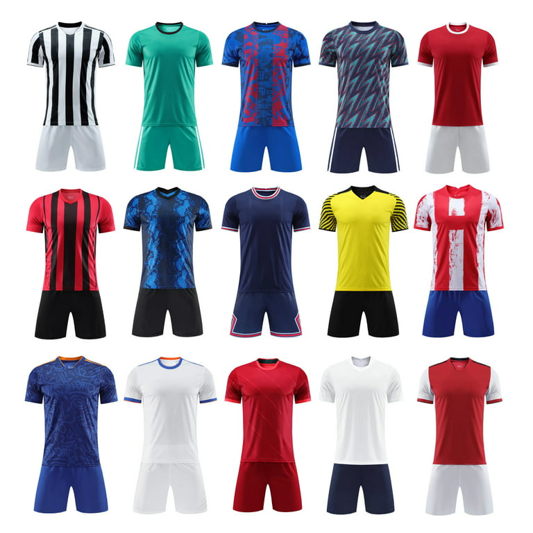 Kids Youth Football Training Kits Sets Boys Sports Soccer Team Suits Jersey  Gift