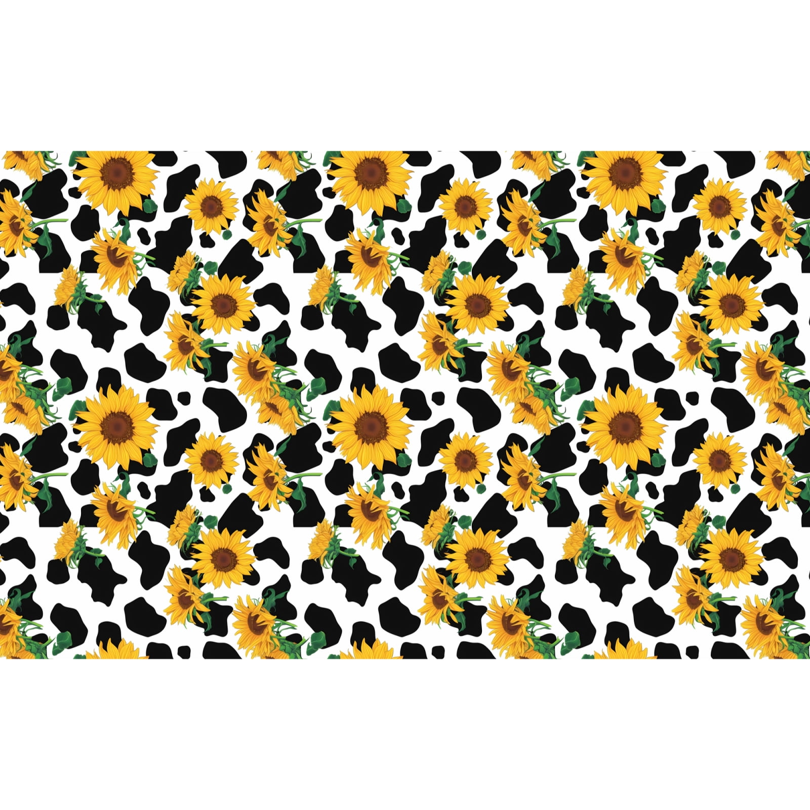 Rateoe Cute Cow Print Sunflower A Pattern Durable Canvas Backpack for Men & Women – Stylish & Lightweight – Adjustable Straps, Multiple Pockets – Fits 15-17 Inch LaptopsSmall