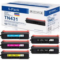 TN431 Toner Cartridges  Replacement for Brother MFC-L8900CDW Printer (2BK/1C/1M/1Y)