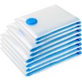 thumbnail image 1 of PinesC Vacuum Storage Bags - 8 Pack Reusable Strong Space Saver Compression Bags - Vacuum Pack Bags Double Zip Seal Travel Vacuum Storage Bags for Clothes Duvets Quilts Bedding Pillo, 1 of 5